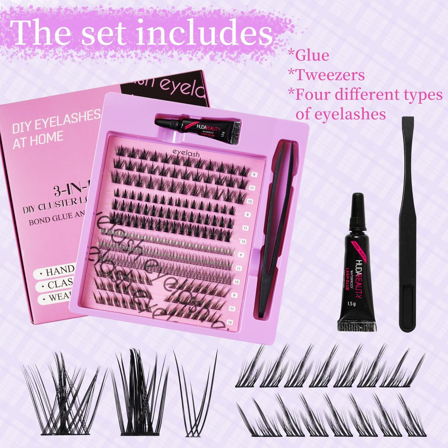 Накладные Ресницы Cross-Border Eyelash Kit DIY Eyelash Kit