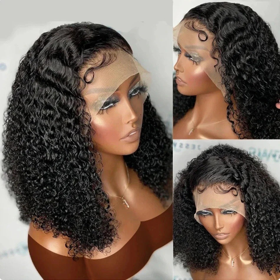 12A Sdd Jerry Curly 13*4Frontal Lace Wig Vietnam Hair Double