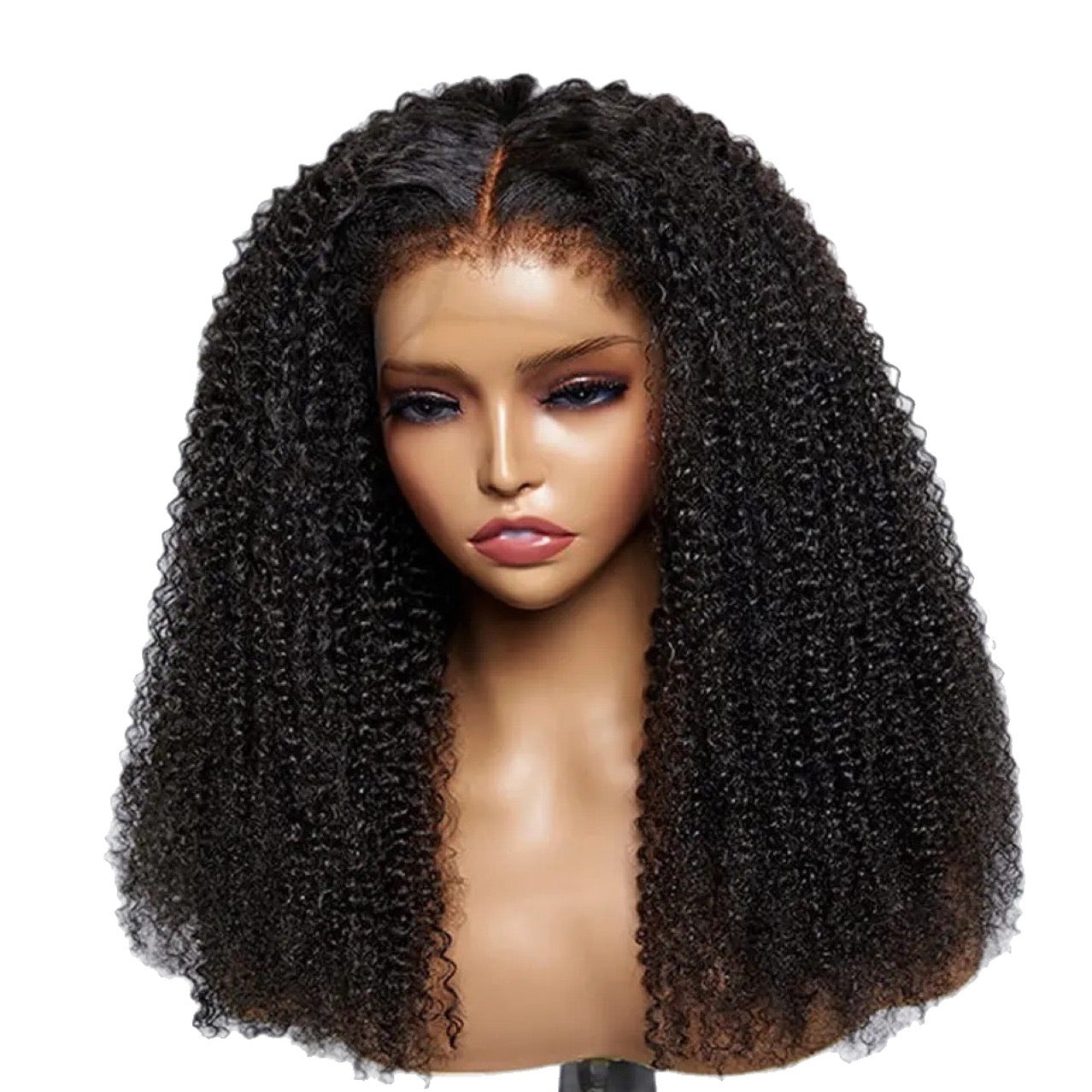 4C Kinky Edges Hairline 13X4 Lace Front Human Hair Wigs htt
