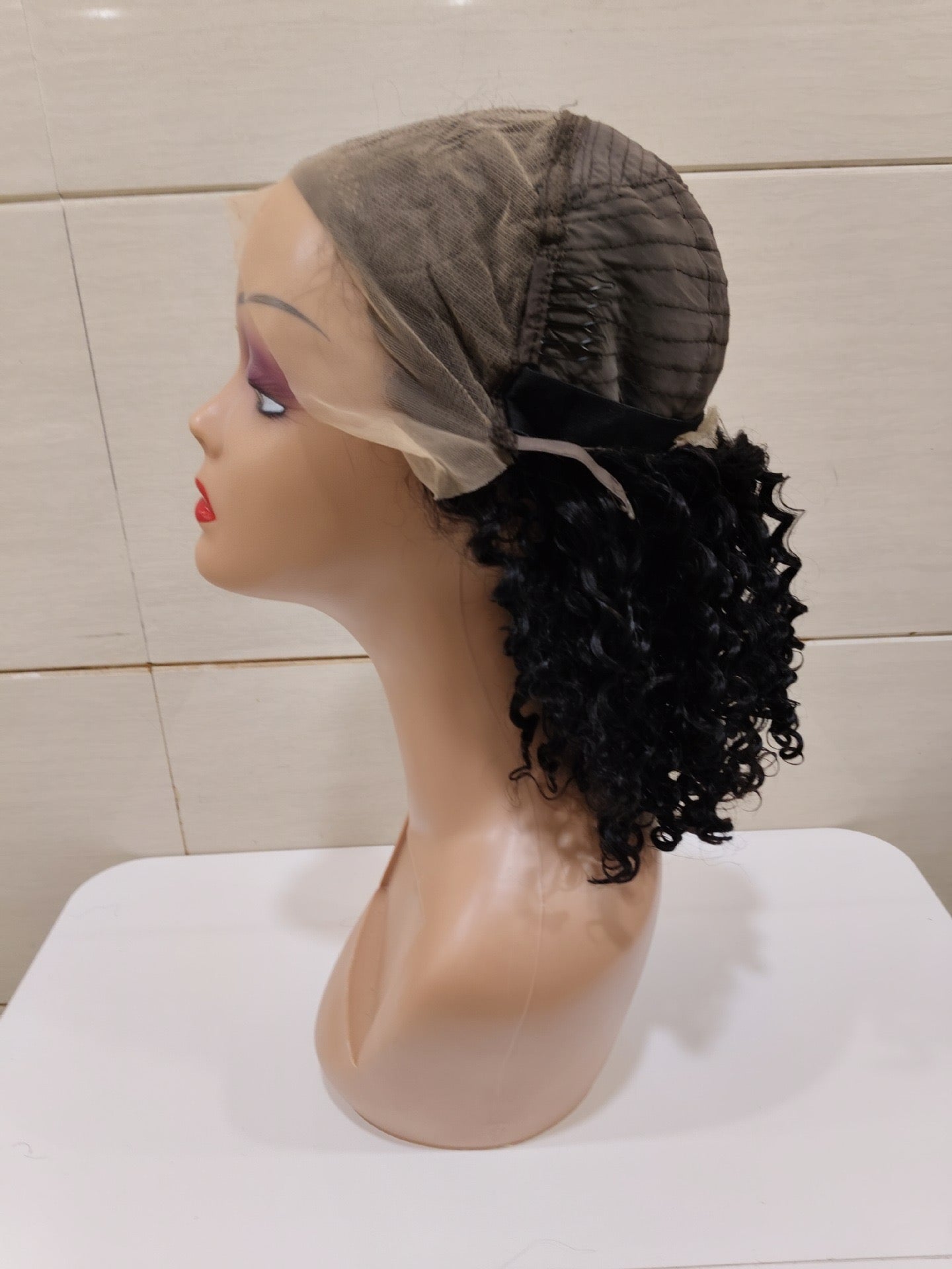 12A Sdd Jerry Curly 13*4Frontal Lace Wig Vietnam Hair Double