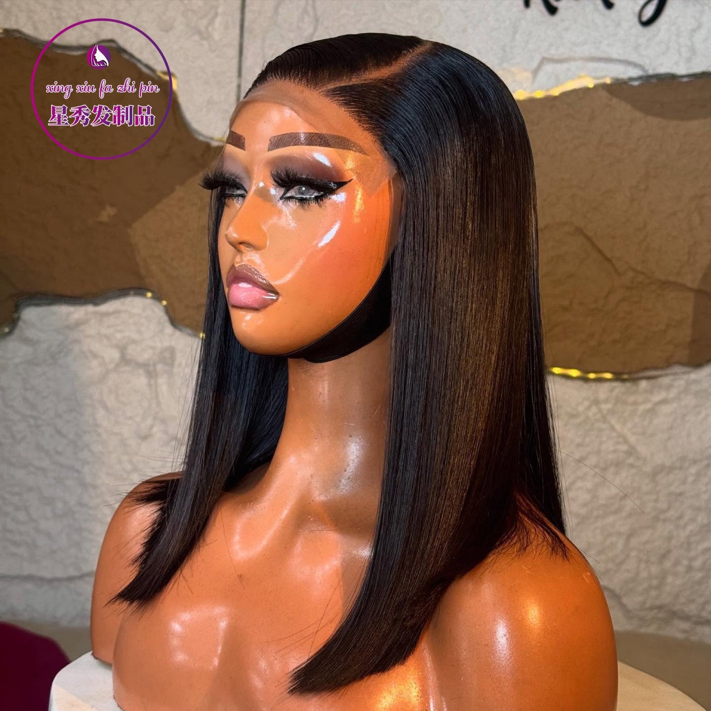 12A Human Hair Wigs Sdd 5By5Bob Wig Bob Bone Straight Wigs ht