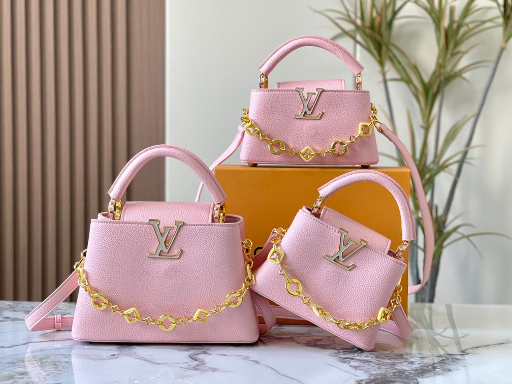Louis Vuitton Pink Chain Handle Bag – Limited Edition luxury