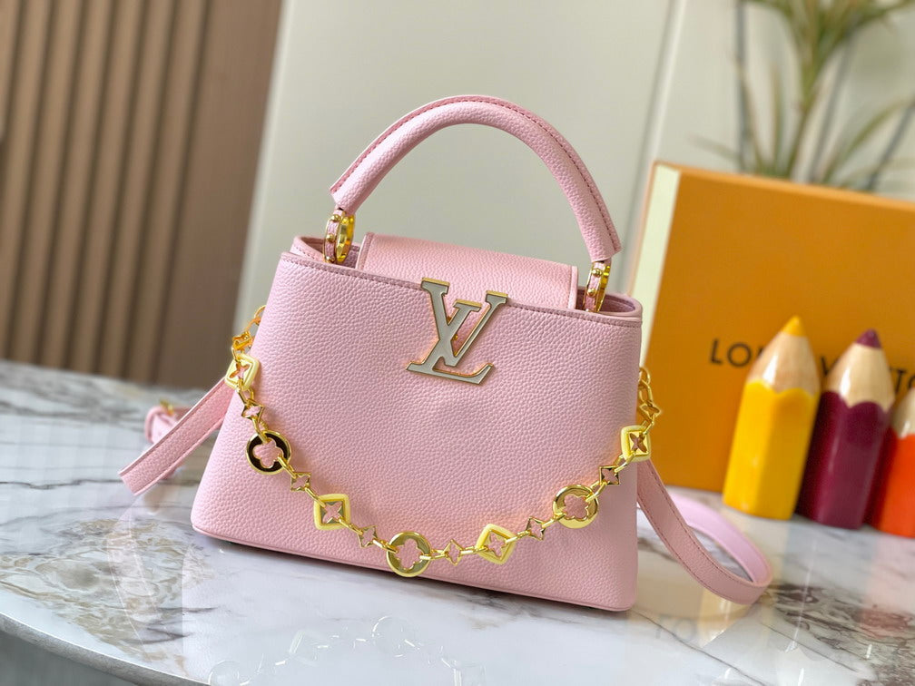 Louis Vuitton Pink Chain Handle Bag – Limited Edition luxury