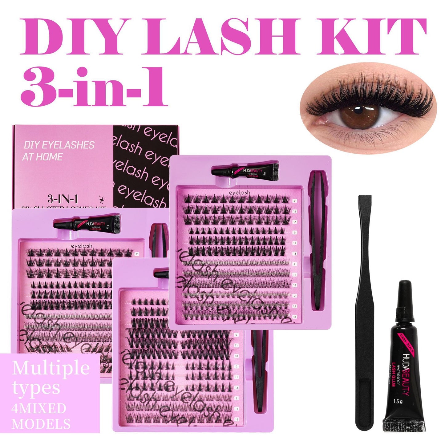 Накладные Ресницы Cross-Border Eyelash Kit DIY Eyelash Kit