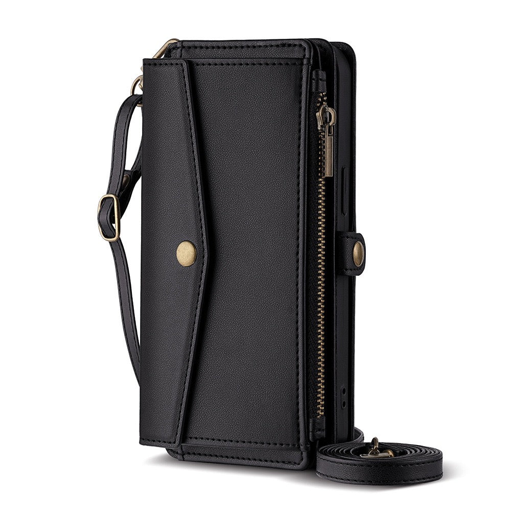 CaseMe Light Luxury Multi-Card Slot Phone Case for Samsung s23/s23plus/s23ultra Bracket Leather Case