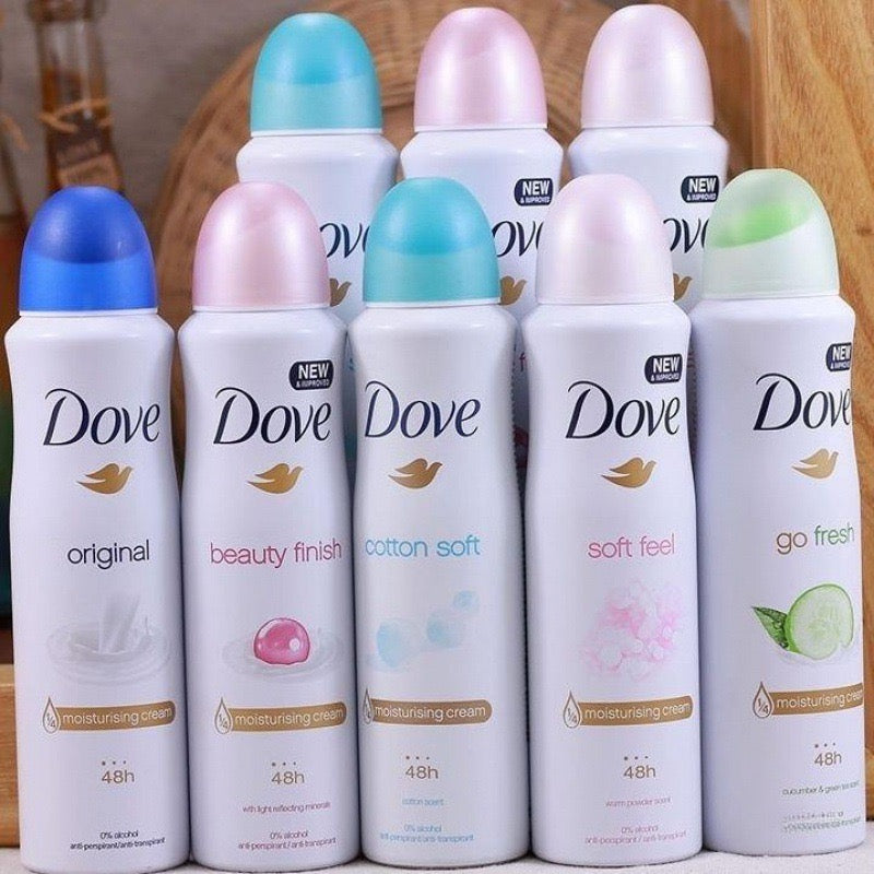 Dove Spray Roll-On for Women and Men, Deodorant for Underarms, Antiperspirant and Deodorant