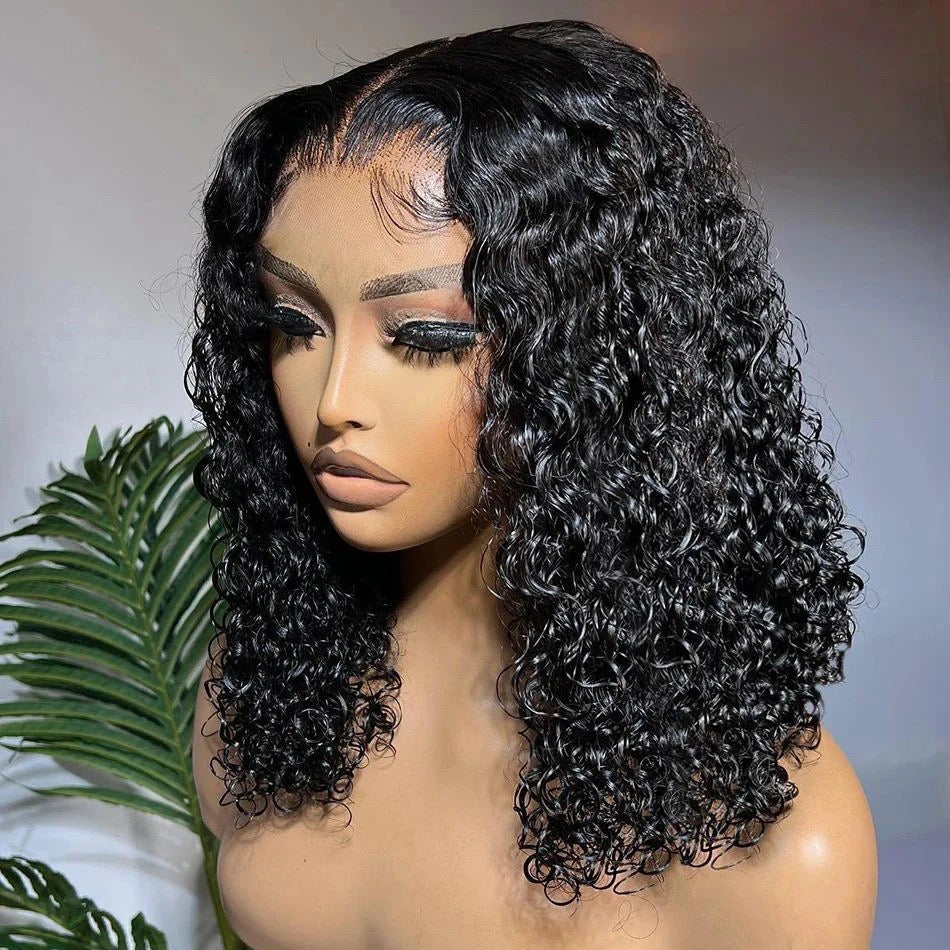 12A Sdd Jerry Curly 13*4Frontal Lace Wig Vietnam Hair Double