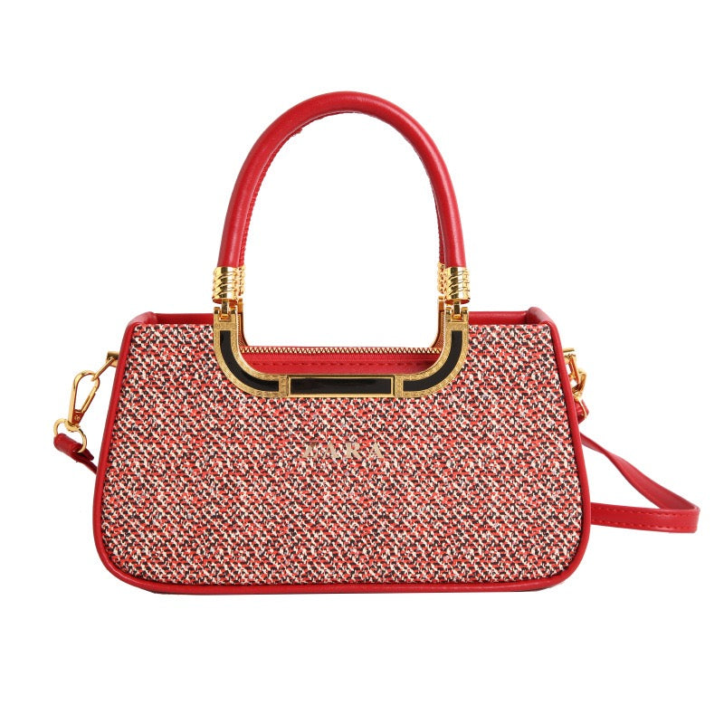 ZARA Elegant Handbag with Gold Accents