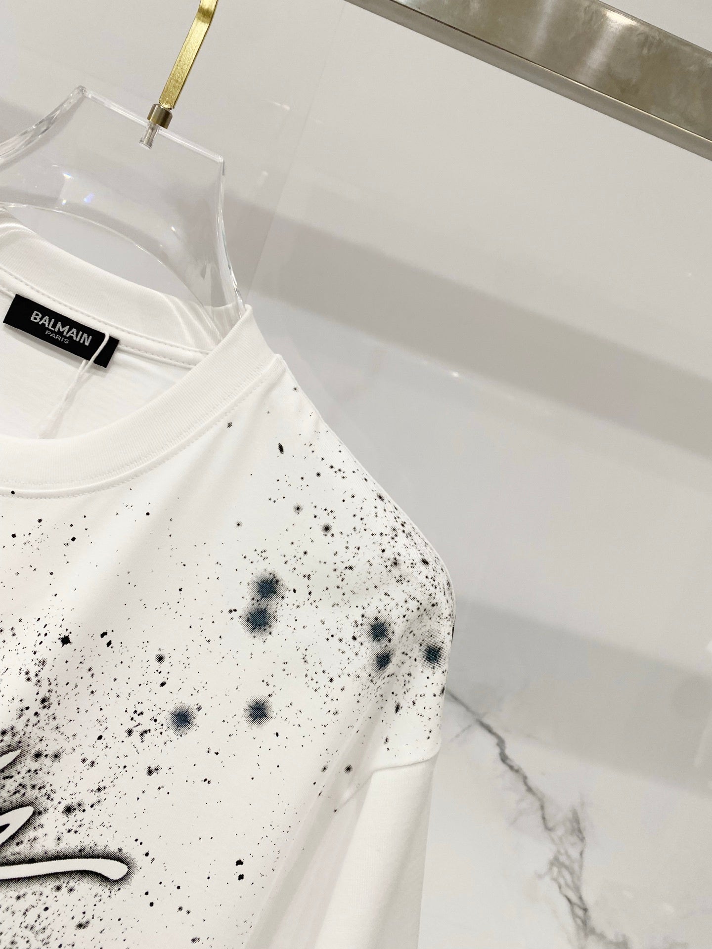 Balmain Universe Galaxy Print T-Shirt