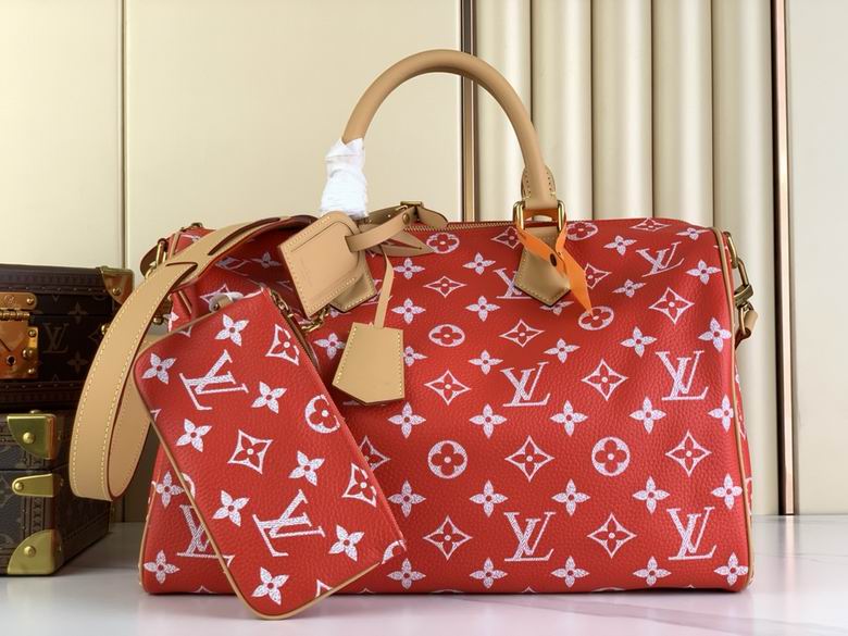 Louis Vuitton Keepall Bandoulière 50 Blue Monogram Set