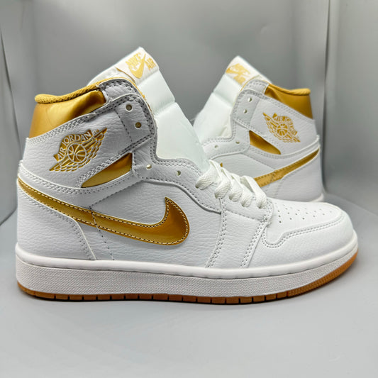 Nike Air Jordan 1 “White & Metallic Gold