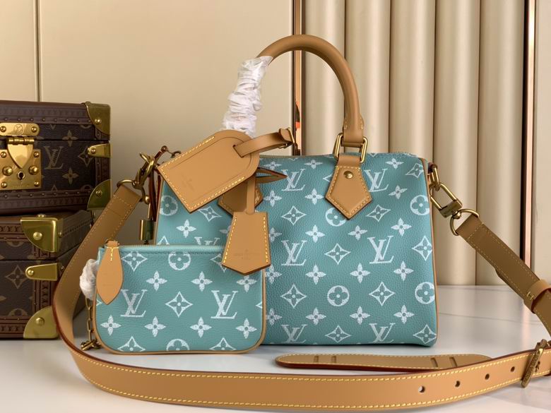 Louis Vuitton Keepall Bandoulière 50 Blue Monogram Set