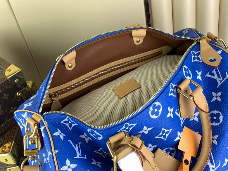 Louis Vuitton Keepall Bandoulière 50 Blue Monogram Set