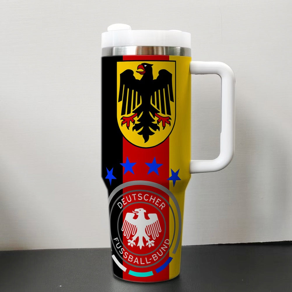 Brazil FIFA 2026 Striped Travel Mug