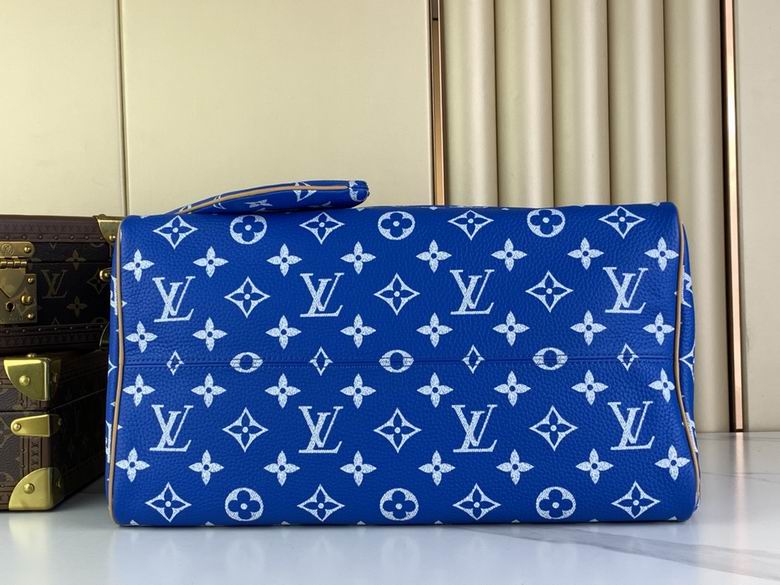 Louis Vuitton Keepall Bandoulière 50 Blue Monogram Set
