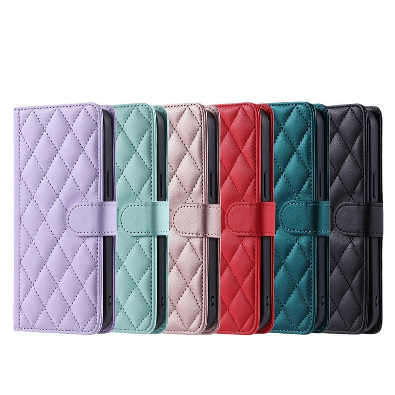 Suitable for Samsung S25Ultra Mobile Phone Leather Case Xiaoxiangfeng A17/A16 Card Flip Cover