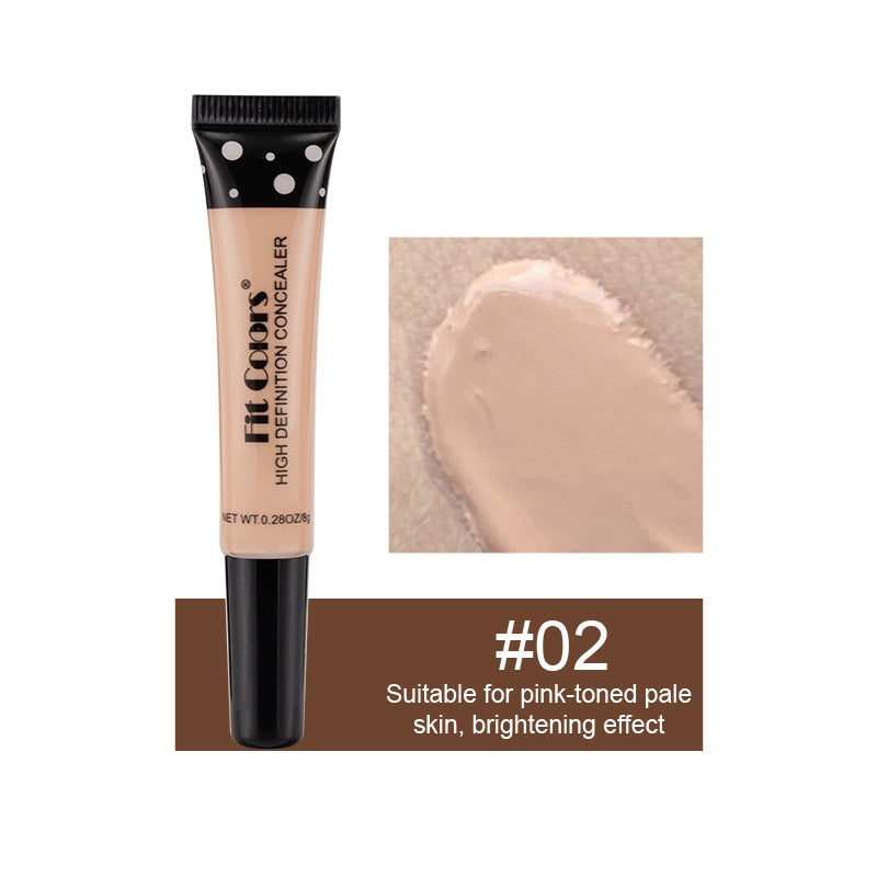 Fit Colors 8-Color Hose Concealer Concealer, Repair and Nourishing Liquid Foundation to Cover Dark Circles and Acne Spots Cross-Border