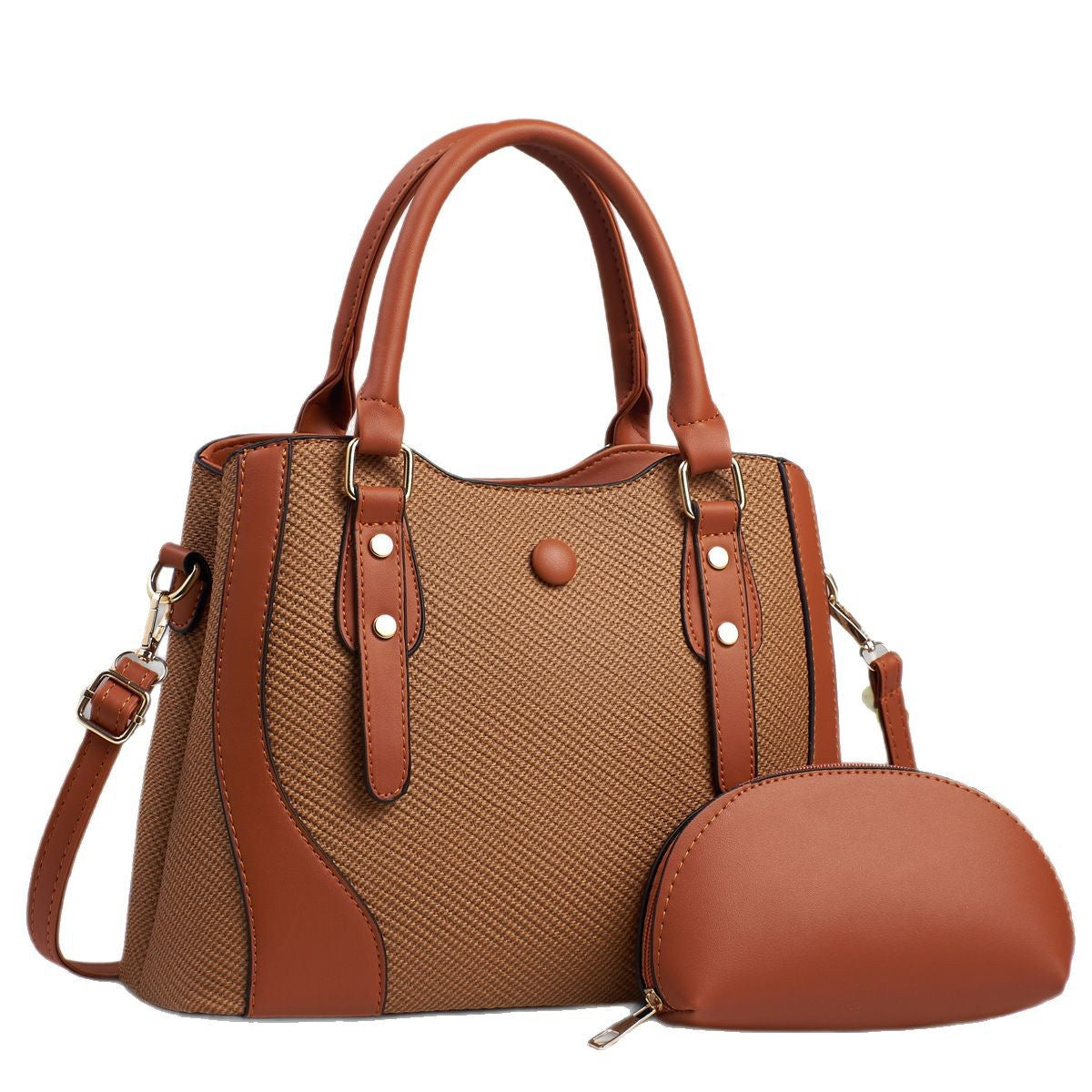Handbag with Detachable Pouch – Style Meets Function