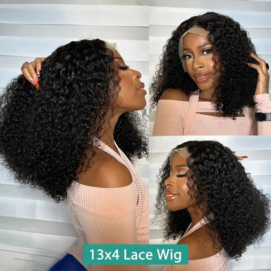 12A Sdd Jerry Curly 13*4Frontal Lace Wig Vietnam Hair Double
