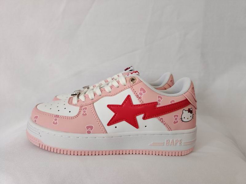 BAPE Bapestar Paint Splatter Beige with Red Stars