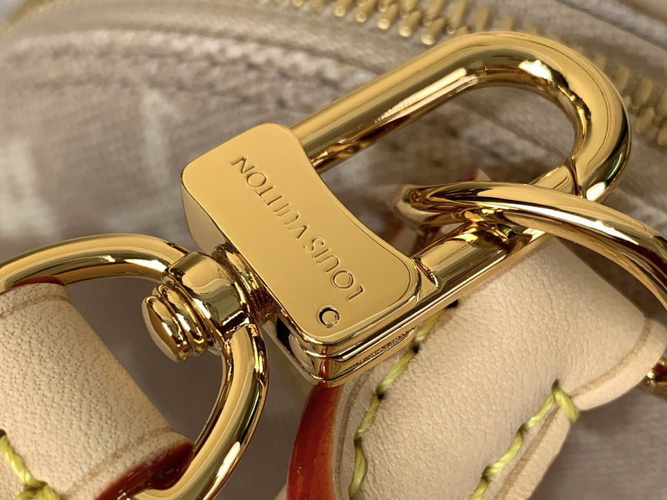 Louis Vuitton Monogram Chain Handbag Beige