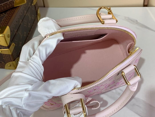 Louis Vuitton Monogram Chain Handbag Pink