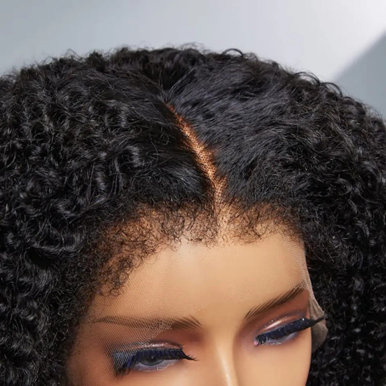 4C Kinky Edges Hairline 13X4 Lace Front Human Hair Wigs htt