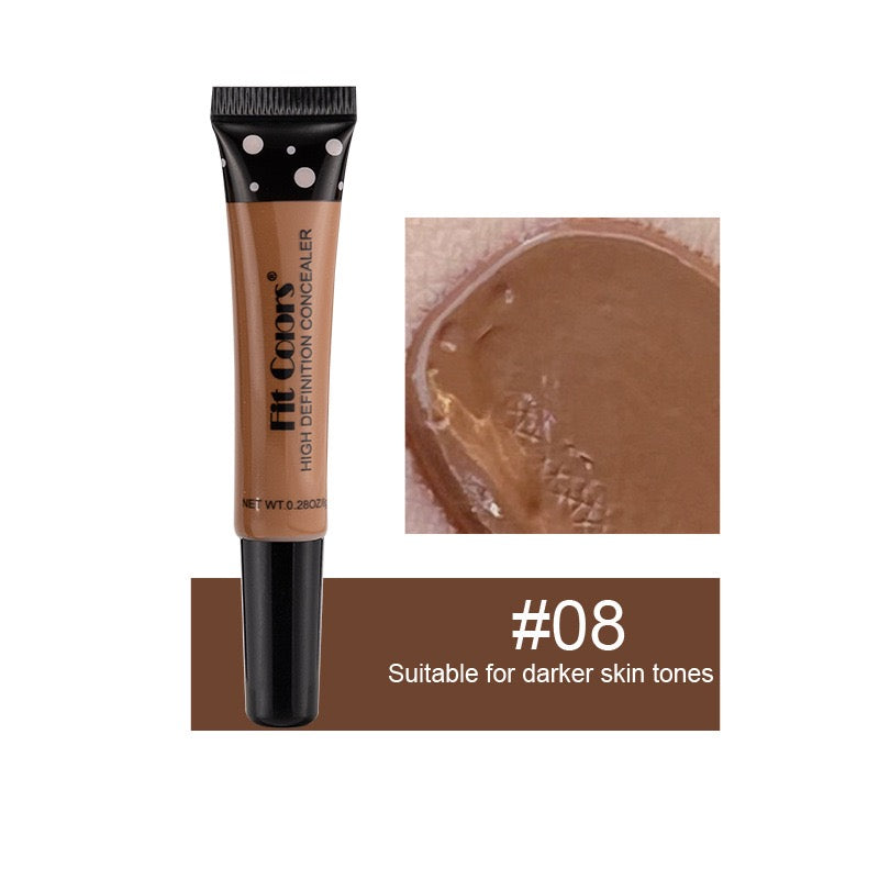 Fit Colors 8-Color Hose Concealer Concealer, Repair and Nourishing Liquid Foundation to Cover Dark Circles and Acne Spots Cross-Border