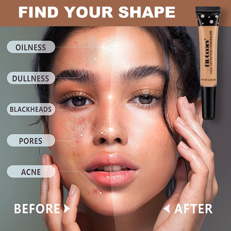Fit Colors 8-Color Hose Concealer Concealer, Repair and Nourishing Liquid Foundation to Cover Dark Circles and Acne Spots Cross-Border