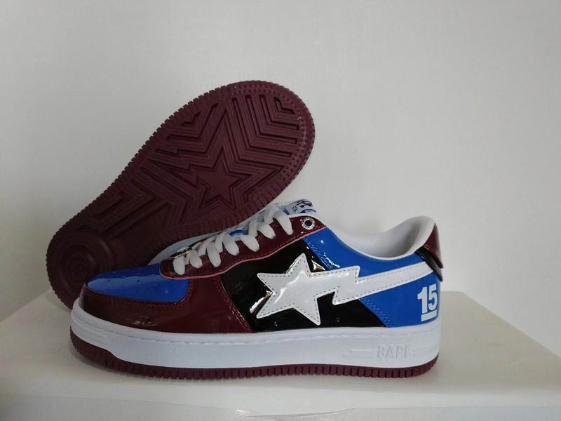 BAPE Bapestar Paint Splatter Beige with Red Stars