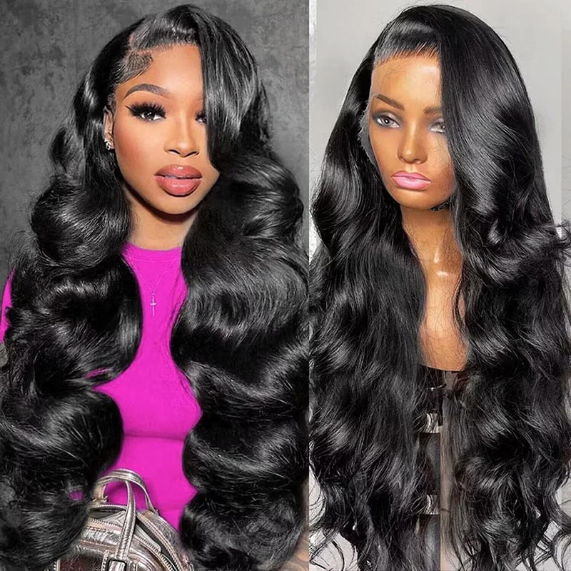 11A 13*4 Frontal Wig 180% Body Wave100% Brazilian Human Hair h